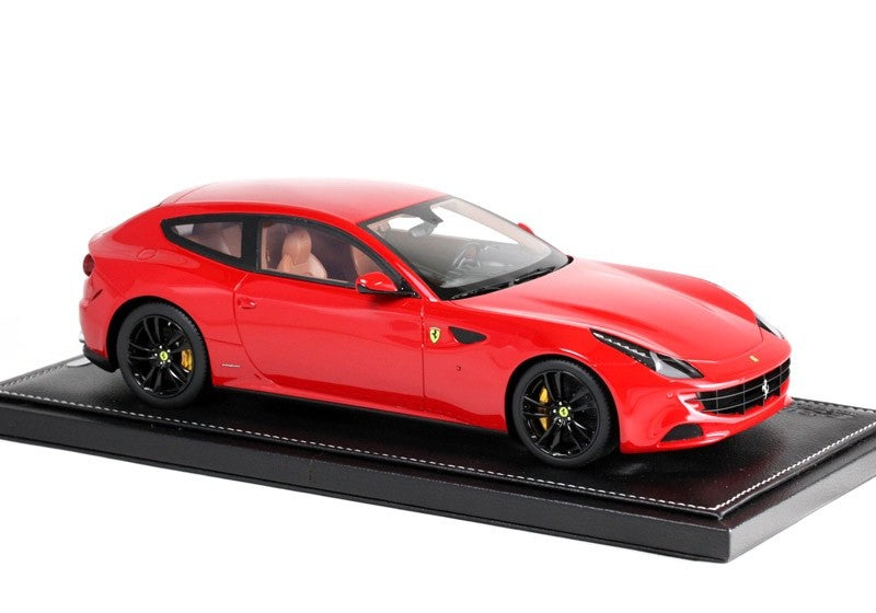 BBR P1829CF 1/18 Ferrari FF 2011 Rosso Corsa Black Wheels Yellow Calipers Resin