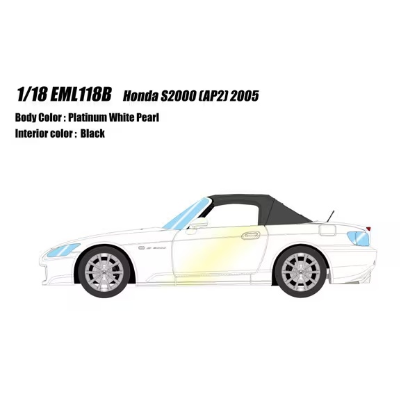 Make Up EIDOLON EML118B 1/18 Honda S2000 AP2 2005 Platinum White Pearl