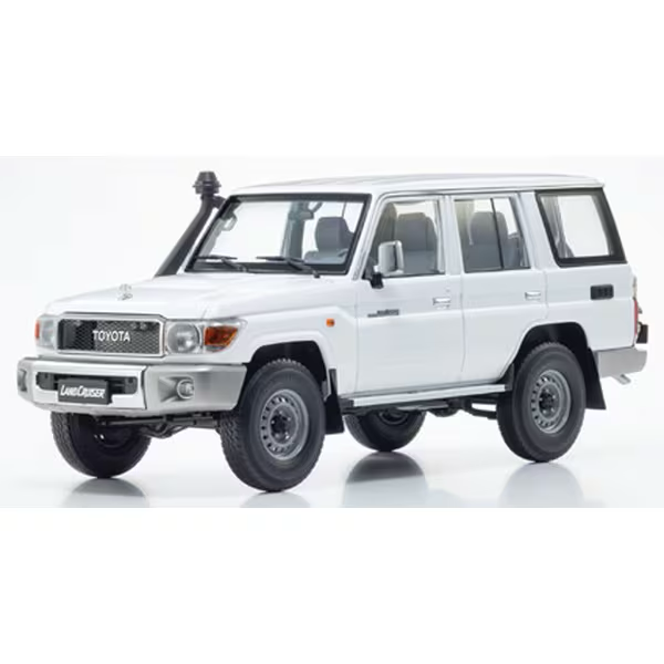 KYOSHO AL870103 1/18 Toyota Land Cruiser 76 (2017) White Die-Cast Model Car