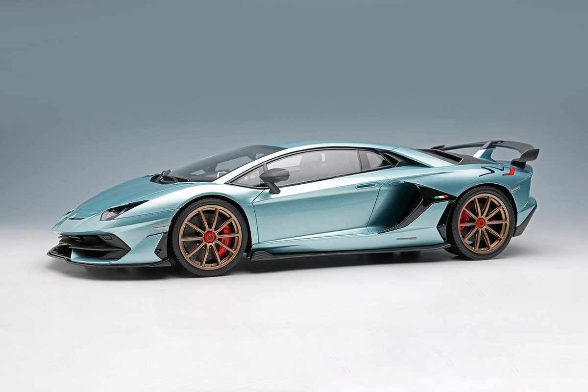 EIDOLON EML026F 1/18 Lamborghini Aventador SVJ 2018 Blue Resin Limited