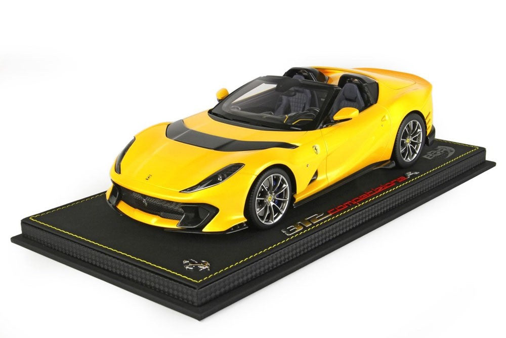 BBR P18209AV 1/18 Ferrari 812 Competizione A 2021 Giallo Tristrato Ltd 200pcs