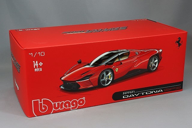 BBURAGO K18-16912R 1/18 Ferrari Daytona SP3 Closed Roof 2022 Rosso Corsa Red