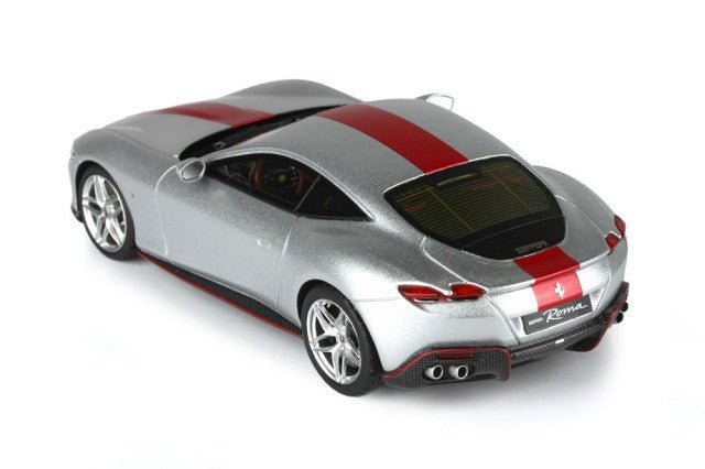 BBR BBRC236CHI 1/43 Ferrari Roma Matt Sunsilver / Red stripe Limited 200pcs