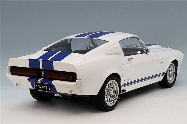 KK Scale KKDC120172 1/12 Ford Mustang Shelby GT500 1967 White Blue Diecast