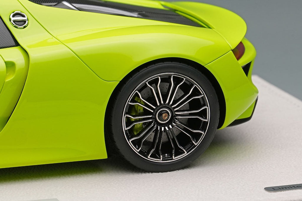EIDOLON EML045G 1/18 Porsche 918 Spyder 2011 Acid Green Resin Limited 100pcs