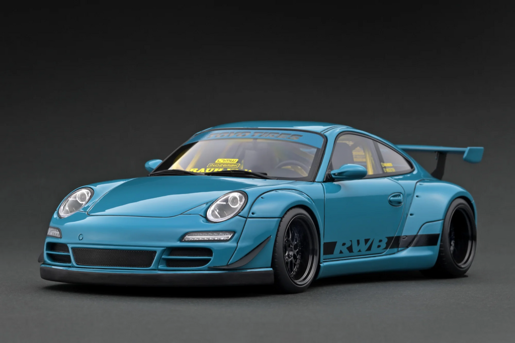 Ignition Model IG3249 1/18 RWB Porsche 911 997 Rauh-Welt WORK Green Resin