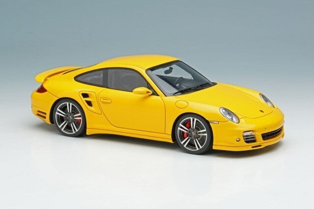 Make Up EIDOLON EM619A 1/43 Porsche 911 997.2 Turbo 2010 Speed Yellow (Resin)