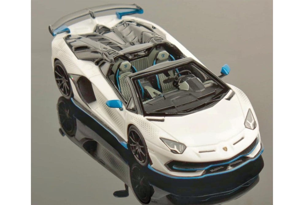 Looksmart LS501XA 1/43 Lamborghini Aventador SVJ Roadster Xago Bianco Asopo