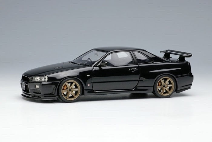 Make Up EIDOLON EM510E 1/43 Nissan Skyline GT-R V-spec II Nur Black Pearl 2002