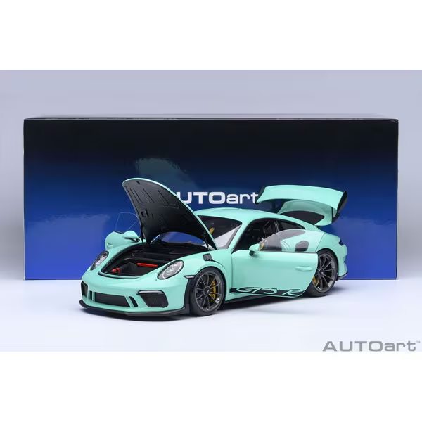 AUTOart 78181 1/18 Porsche 911 991.2 GT3 RS Mint Green Diecast
