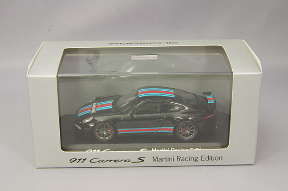 Spark WAP0202310G 1/43 Porsche 911 Carrera S Martini Racing Black Resin