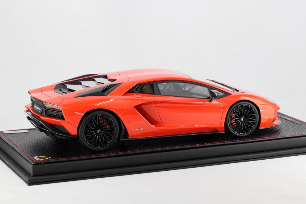 MR Collection LAMBO27C 1/18 Lamborghini Aventador S 2017 Arancio Argos Resin