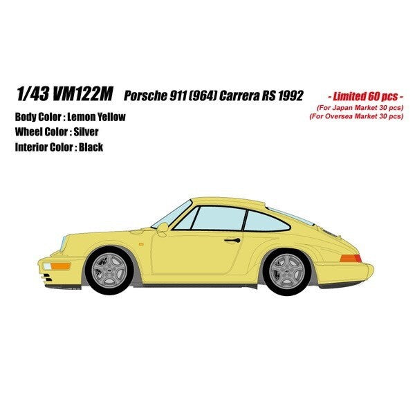 Make Up VISION VM122M 1/43 Porsche 911 (964) Carrera RS 1992 – Lemon Yellow