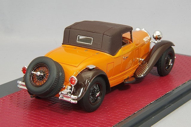 MATRIX MX50205-062 1/43 Bugatti T46 Cabrio de Villars 1930 Closed Orange Resin