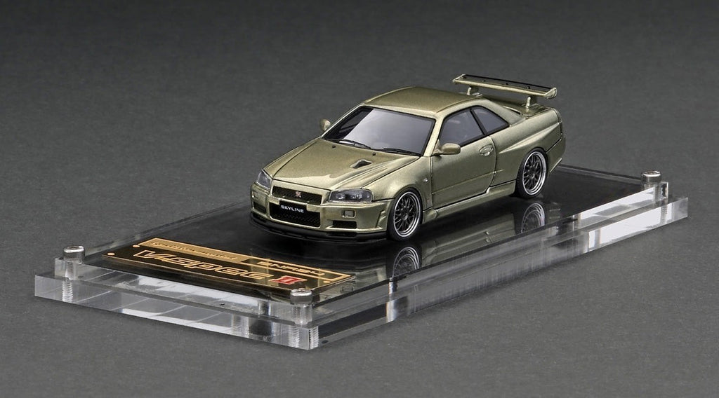 Ignition Model IG2940 1/64 Nissan Skyline GT-R R34 V-specII Millennium Jade