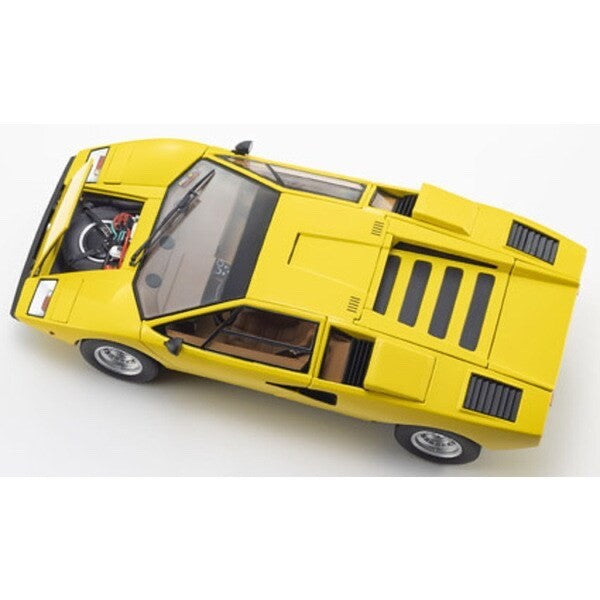 Kyosho KS08321YT 1:18 Lamborghini Countach LP400 Yellow Diecast Model Car