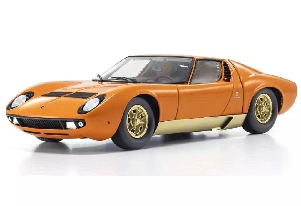 Kyosho KS08314PB 1/18 Lamborghini Miura P400 Orange Diecast Model Car
