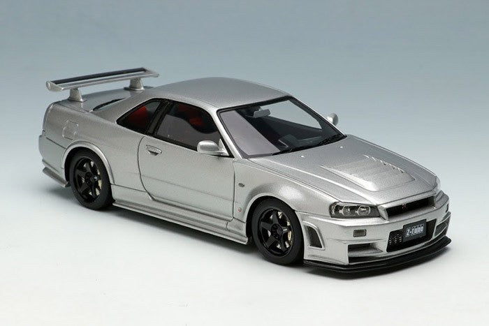 Make Up EIDOLON EM396A 1/43 Nismo R34 GT-R Z-tune Silver