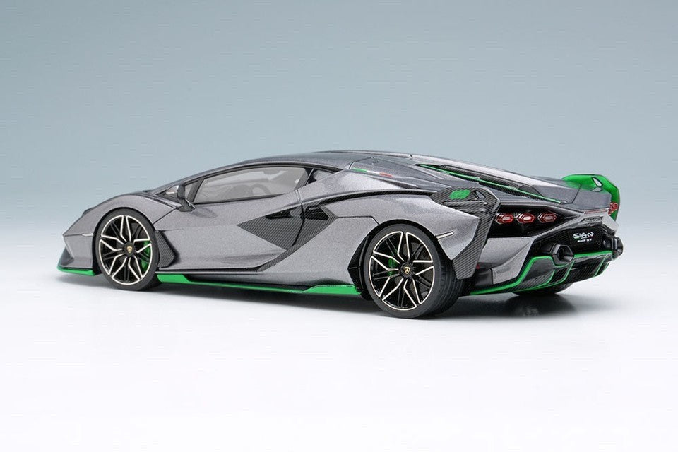 EIDOLON EM675C 1/43 Lamborghini Sian FKP37 2019 with Stripe Grigio Lynx Limited
