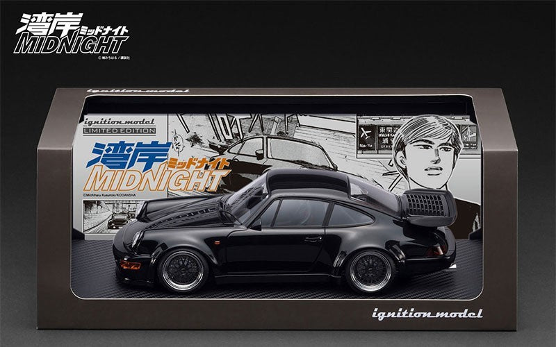 Ignition Model IG3593 1/18 Porsche 964 Blackbird Wangan Midnight Black Resin