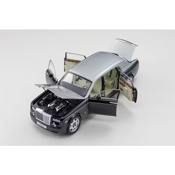 Kyosho KS08841BKS 1/18 Rolls-Royce Phantom EWB, Black/Silver (Die-cast)