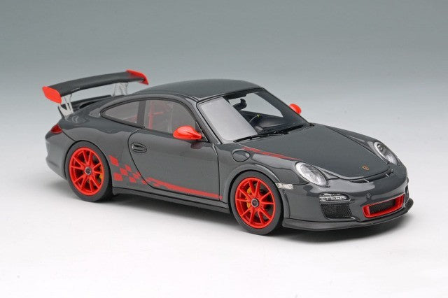 EIDOLON EM603A 1/43 Porsche 911(997.2) GT3 RS 2010 Gray Black / Red Stripe