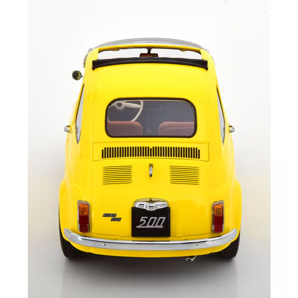 KK Scale KKDC120064 1/12 Fiat 500 F Custom 1968 Yellow [Die-cast Mini Car]