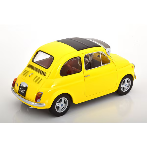 KK Scale KKDC120064 1/12 Fiat 500 F Custom 1968 Yellow [Die-cast Mini Car]