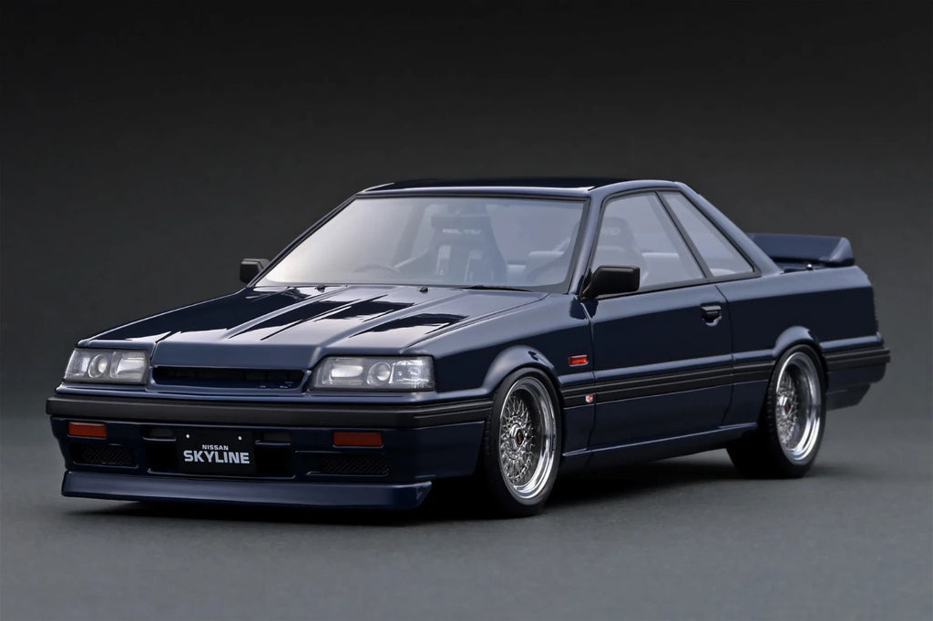 Ignition Model IG4008 1/18 Nissan Skyline GTS-R R31 Blue Black Resin