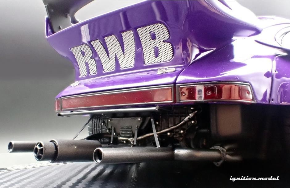 Ignition Model IG3698 1/18 Porsche 911 RWB 930 Purple WORK Meister S1