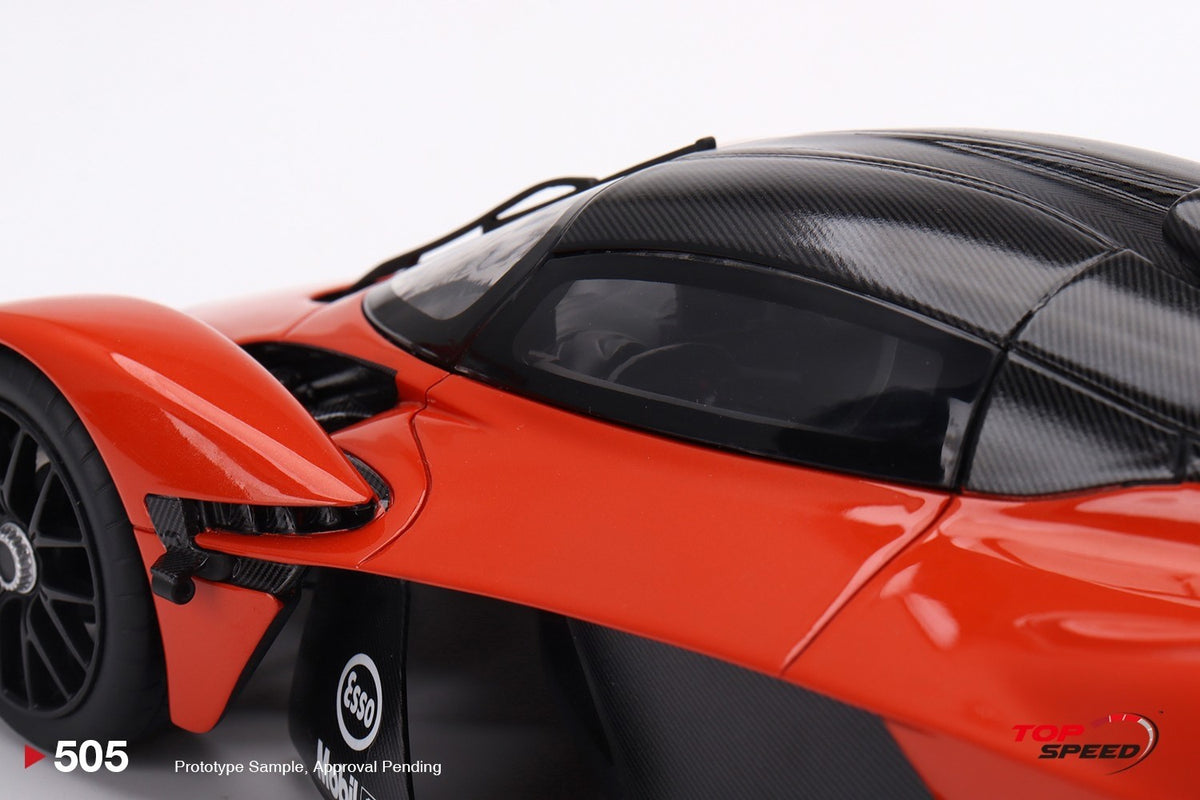 TopSpeed TS0505 1:18 Aston Martin Valkyrie “Maximum Orange” Resin Model Car