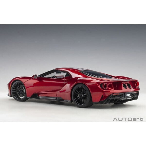 AUTOart 72943 - 1/18 Ford GT 2017 Metallic Red / Silver Stripes