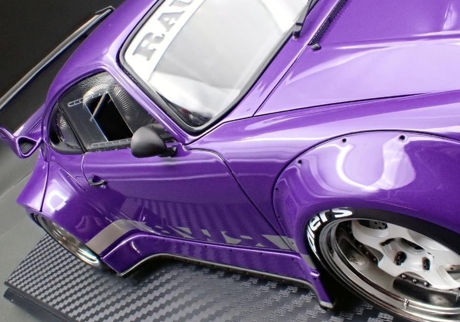 Ignition Model IG3698 1/18 Porsche 911 RWB 930 Purple WORK Meister S1