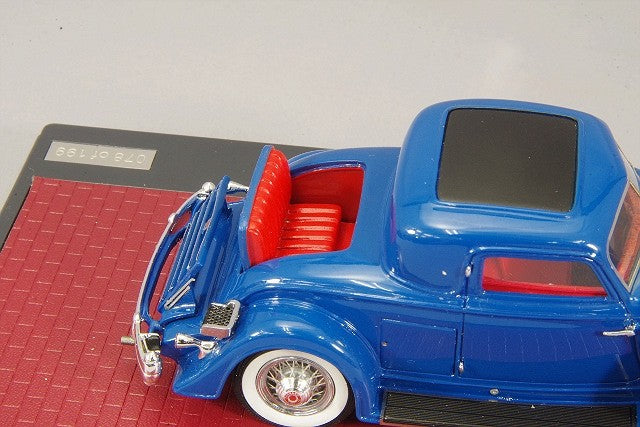 MATRIX MX41601-042 1/43 Packard Twelve Stationary Coupe Dietrich 1934 Blue Resin