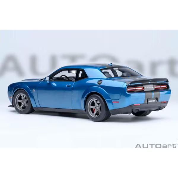 AUTOart 71767 1/18 Dodge Challenger SRT Super Stock 2023 Blue Diecast