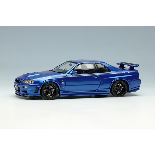 Make Up Eidolon EM436B 1/43 Nissan Skyline GT-R BNR34 NISMO R-tune Bayside Blue