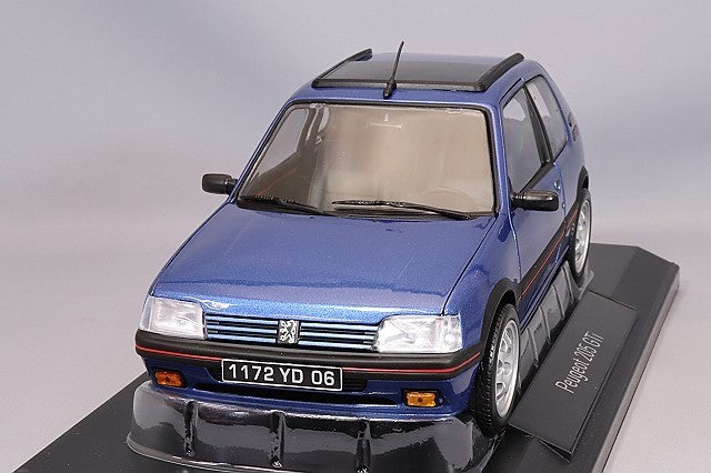 Norev NO184844 1/18 Peugeot 205 GTi 1.9 With Sunroof 1992 Miami Blue Diecast