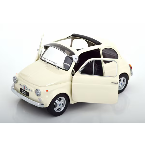 KK Scale KKDC120062 - 1/12 Fiat 500 F Custom 1968 Cream [Die-cast Mini Car]