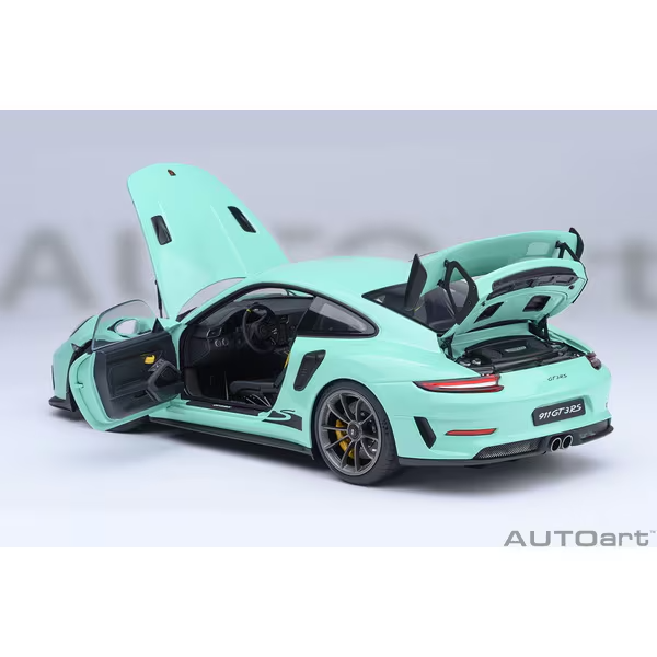 AUTOart 78181 1/18 Porsche 911 991.2 GT3 RS Mint Green Diecast