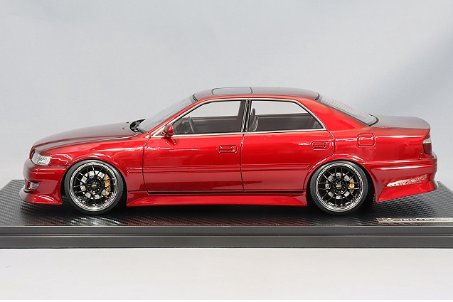 Ignition Model IG3316 1/18 Toyota Chaser JZX100 VERTEX Red BBS RG-R