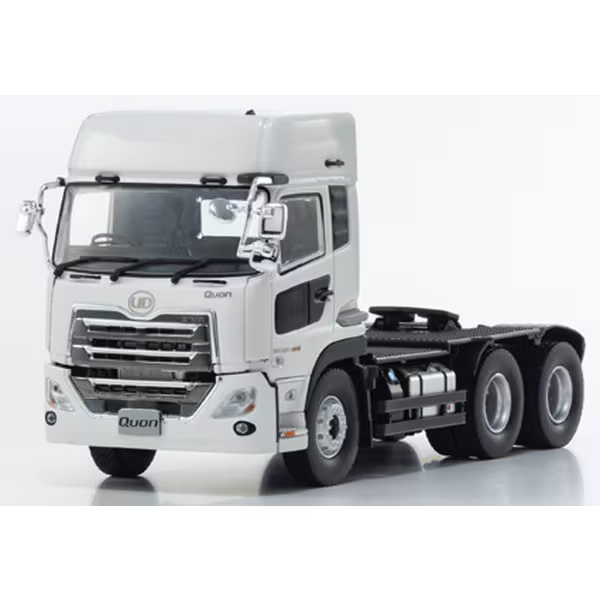 Kyosho KS67375W - 1/43 UD Quon GW 6x4 Tractor White [Die-cast Mini Car]