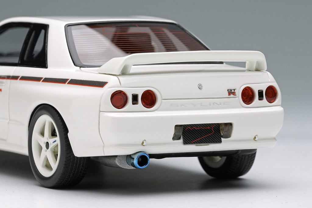 Make Up EIDOLON EM644B 1/43 Mines Skyline GT-R BNR32 N1 White 5-Spoke Wheels