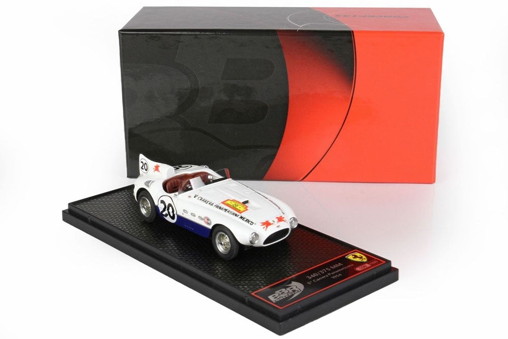 BBR BBRC195 1/43 Ferrari 340-375MM 1954 Carrera V #20 Hill Ginther Ltd 500pcs