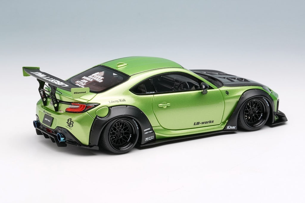 EIDOLON LB022D 1/43 Toyota GR86 LB Nation Pearl Green Resin Model