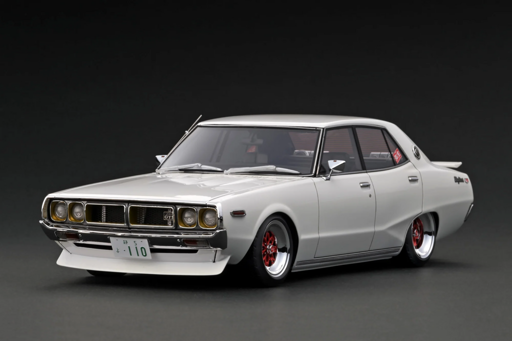 Ignition Model IG3268 1/18 Nissan Skyline Kenmeri GC110 Pearl White w/ L28