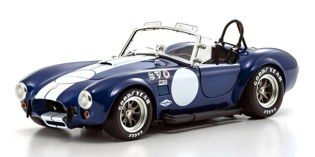 Kyosho KS08048BLMW 1/18 Shelby Cobra 427 S/C 1965 Blue White Stripe
