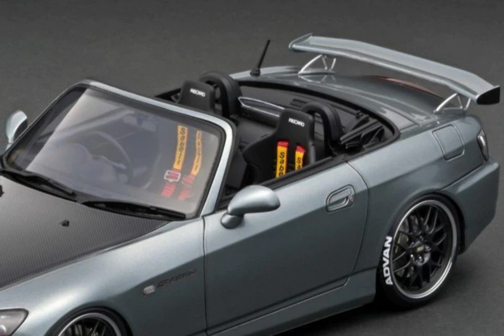 Ignition Model IG2590 1/18 Honda S2000 (AP2) Dark Silver BBS RG-R