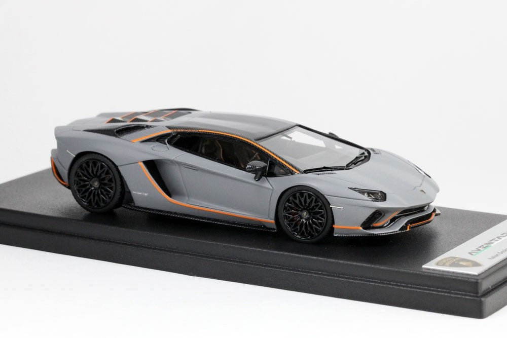 Looksmart LS468SE 1/43 Lamborghini Aventador S 2017 Grigio Acheso Resin Ad Pers