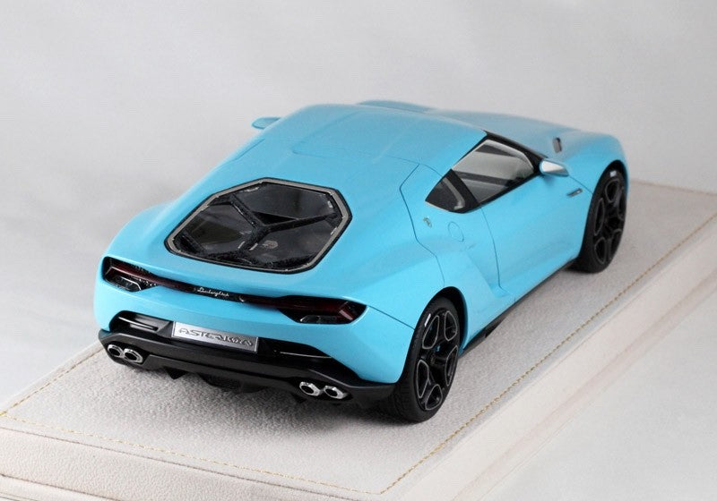 MR Collection LAMBO18 1/18 Lamborghini Asterion 2014 Baby Blue Resin Ltd 25pcs