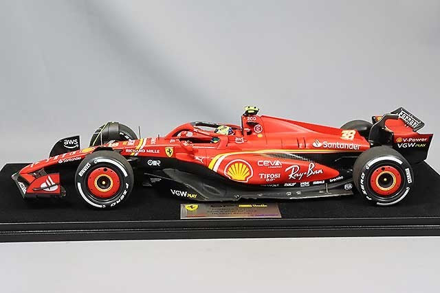 Looksmart LS18F1058 1/18 Ferrari SF-24 F1 Saudi Arabia GP 2024 7th #38 Bearman